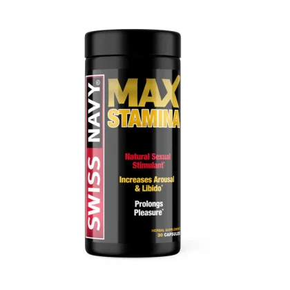 Swiss Navy MaxStamina Maximum Sexual Stimulant 30-Capsule Bottle