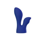 PalmPower PalmSensual Attachments 2-Piece Silicone Massager Heads Blue.