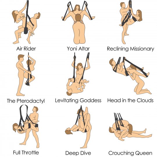Trinity Vibes 360 Degree Spinning Sex Swing